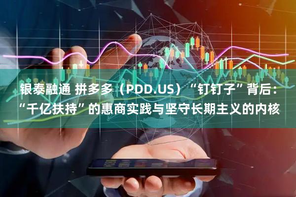 银泰融通 拼多多（PDD.US）“钉钉子”背后：“千亿扶持”的惠商实践与坚守长期主义的内核